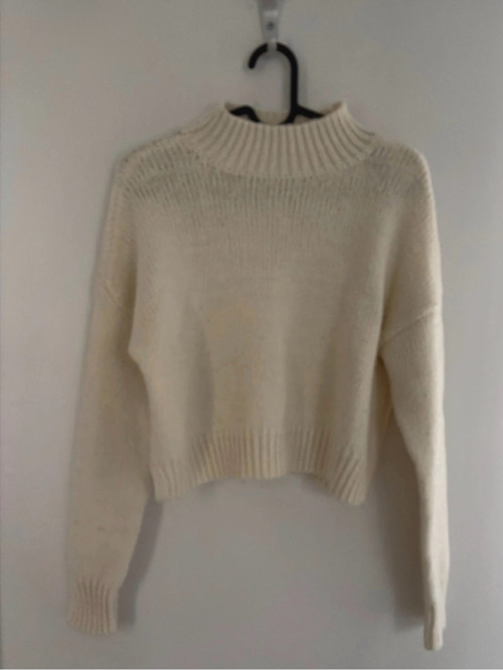 Aeropostale Cream Mock Turtleneck Sweater